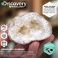 Discovery™ Mystery Crystal Geode Kit - Crack Open 10 Real Quartz Geodes| Includes Goggles, Magnifying Glass & Display Stands| Educational STEM Geology