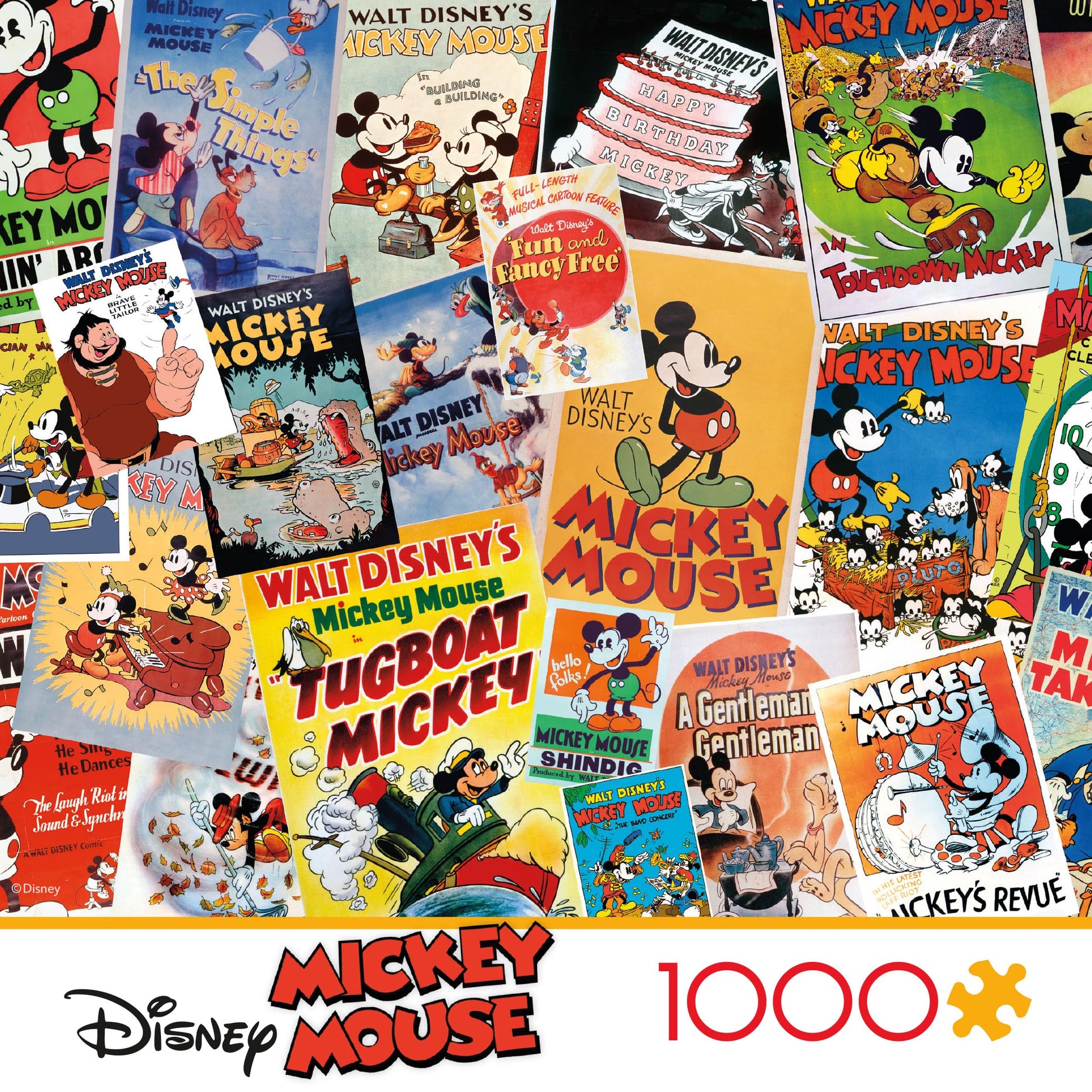 Ceaco - Disney - Vintage Mickey Mouse Poster - 1000 Piece Puzzle for Adults