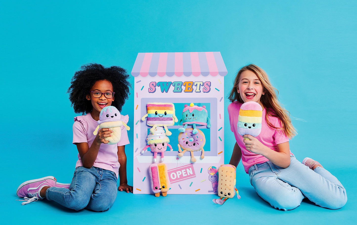 iscream Screamsicles Kawaii Ice Cream Shop 8" Plush - Rainbow Pop