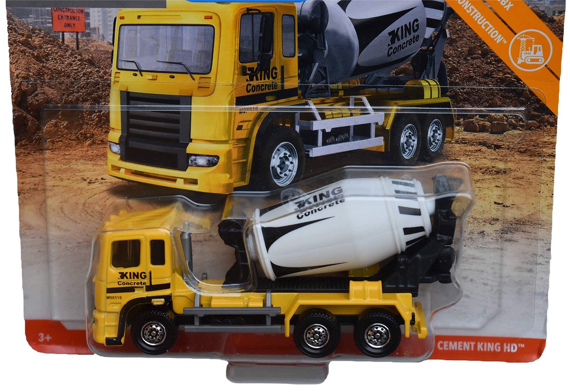 Matchbox Working Rigs Construction Cement King HD, Yellow/White
