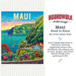 Boardwalk Maui Road to Hana 500 Piece Jigsaw Puzzle Tropical Coastal Hawaii Puzzles with Premium Box, Gift for Adults and Family 16"x20"