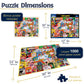 White Mountain 1000 Piece Jigsaw Puzzle Nostalgic Classics, Card Games