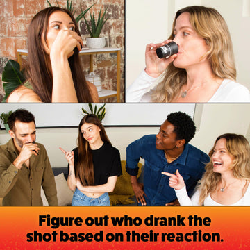 Buzzed: Shot Roulette by Relatable - The Roulette Wheel Drinking Game for Adults, Bachelor Party Games, Includes 1 Shot Roulette Wheel and 6 Shot Cups