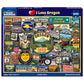 White Mountain 1000 Piece Jigsaw Puzzle Beaver State Collage, I Love Oregon