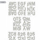 me & my BIG ideas mambiSTICKS Themed Stickers, Upper Case Alphabet and Numbers, Silver Glitter