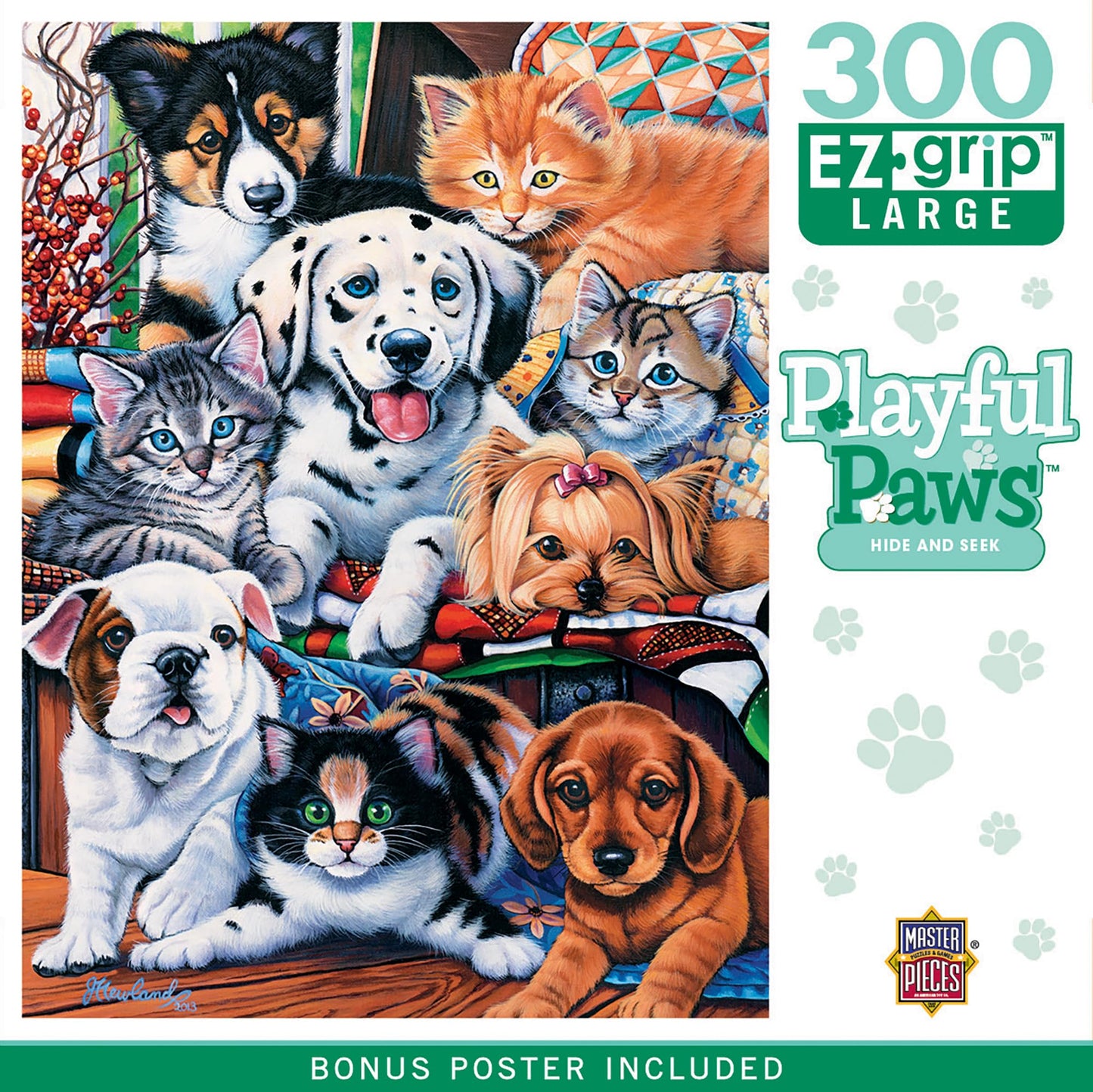 MasterPieces 300 Piece EZ Grip Jigsaw Puzzle - Hide and Seek - 18"x24"