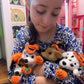 Plushland Halloween Pawpals 8 inches Puppy Dog Plush Stuffed Toy Comes with Hat and Halloween Jack O Lantern - Pumpkin for Kids on This Holiday
