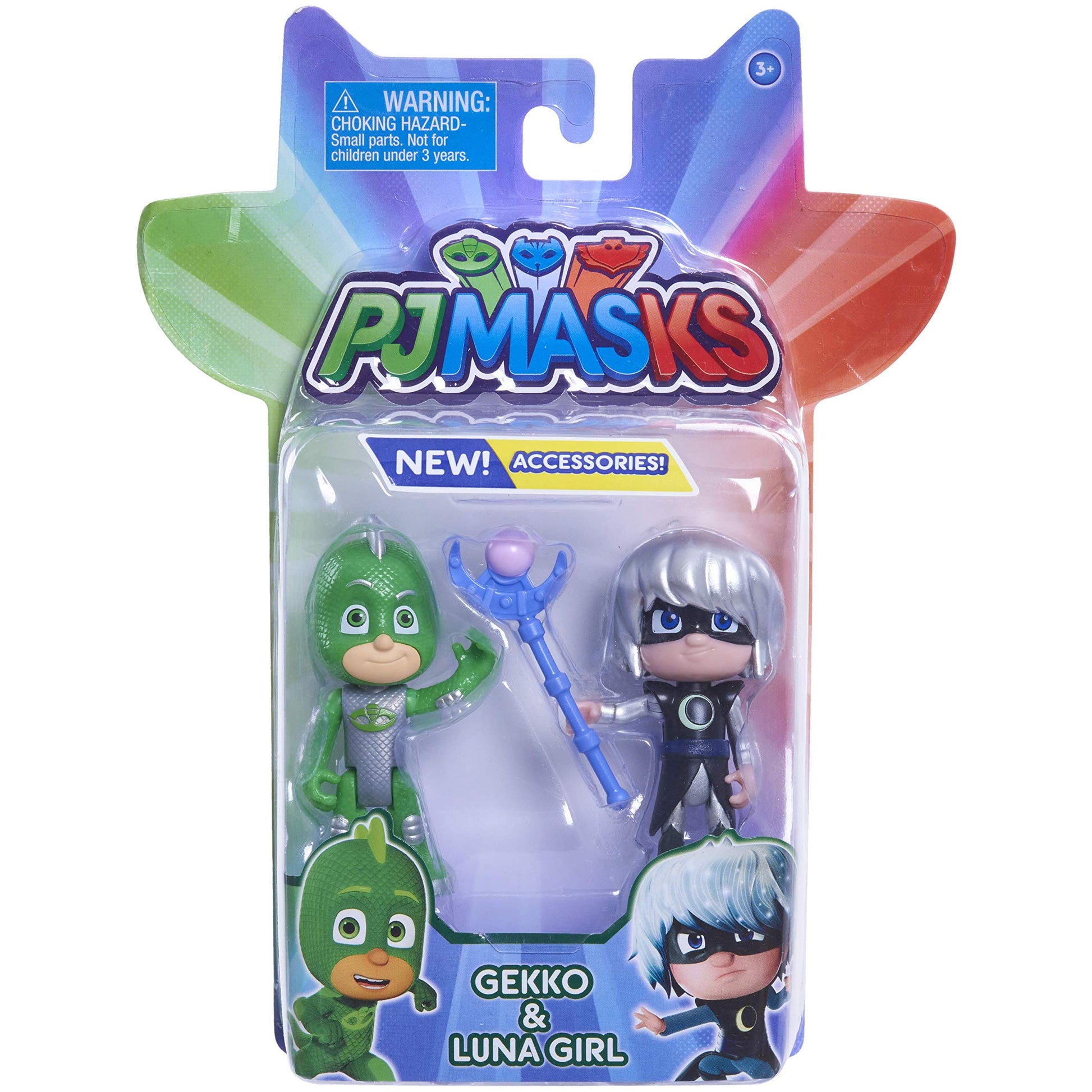PJ MASKS JP JPL95313 2 Pack Figure Set-Gekko & Luna Girl
