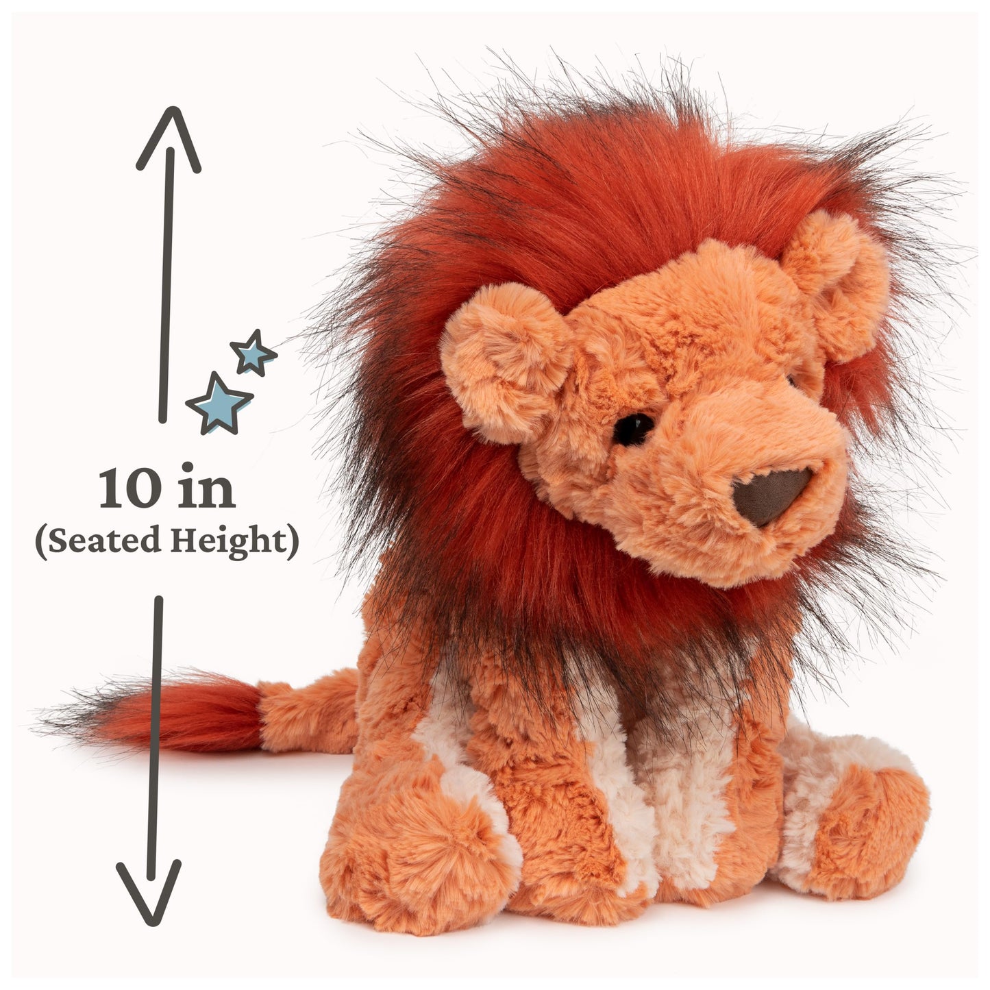 GUND Cozys Collection Lion 10-Inch Stuffed Animal Sensory Toy for Ages 0+