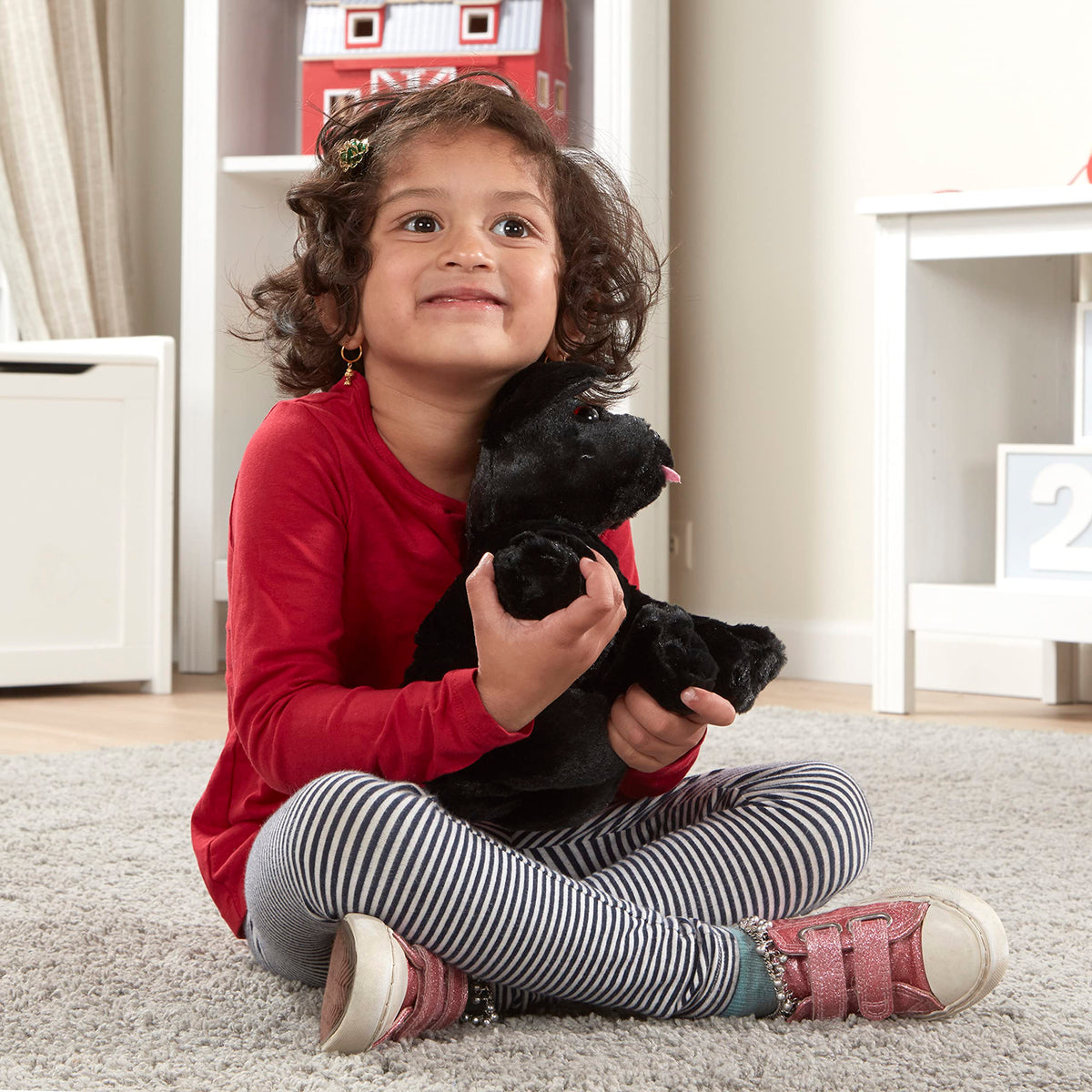Melissa & Doug Benson Black Lab - Stuffed Animal Puppy Dog