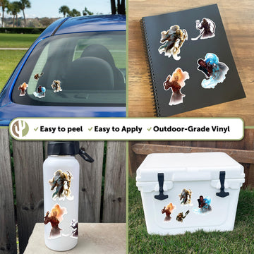 Desert Cactus Magic: The Gathering Sticker Vinyl Decal Laptop Water Bottle Car Scrapbook Sheet Decorations Birthday Favor Party Supplies (2-5)