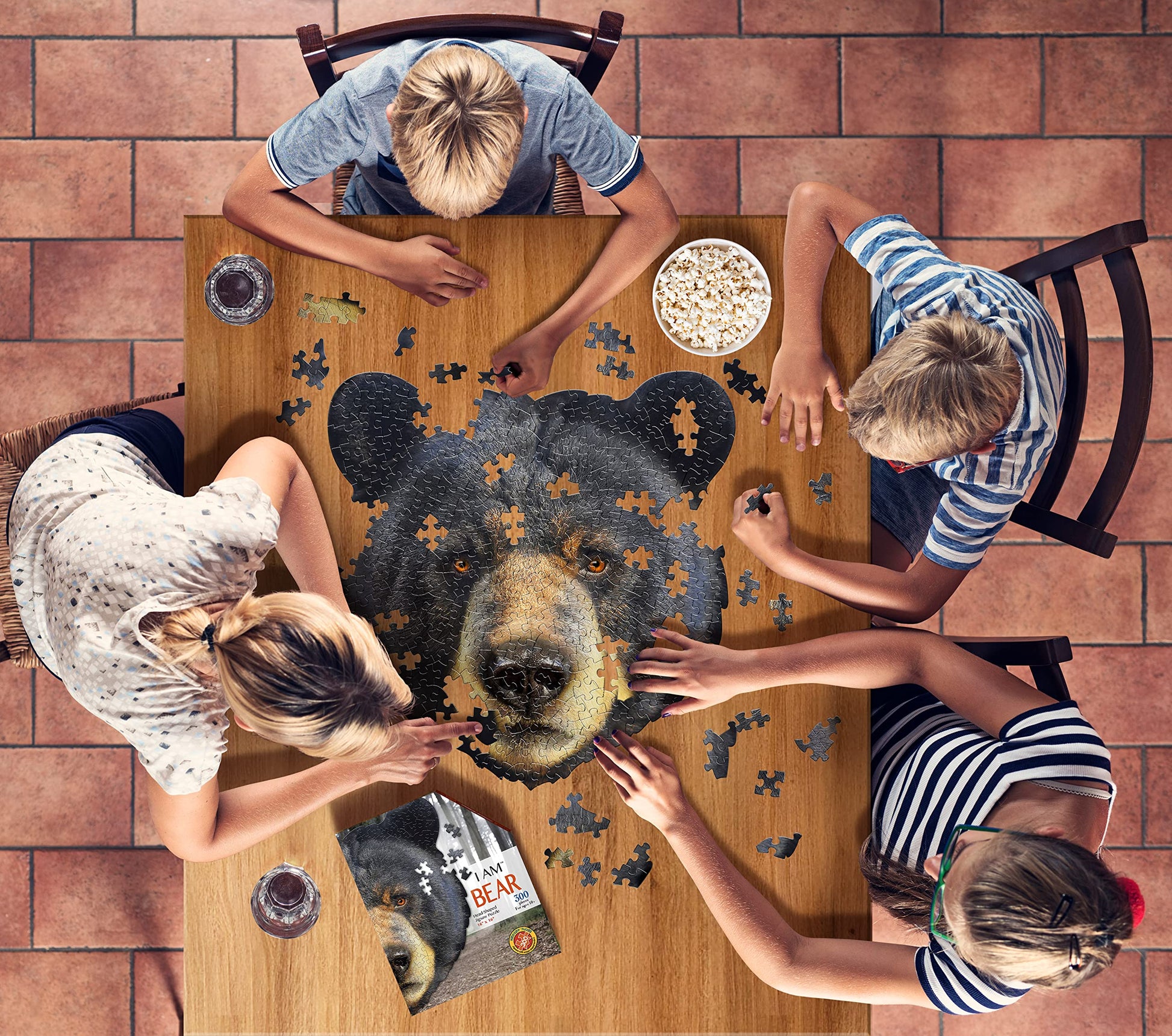 e11even Madd CAPP Puzzles - I AM Bear - 300 Pieces - Animal Shaped Jigsaw Puzzle, 6010