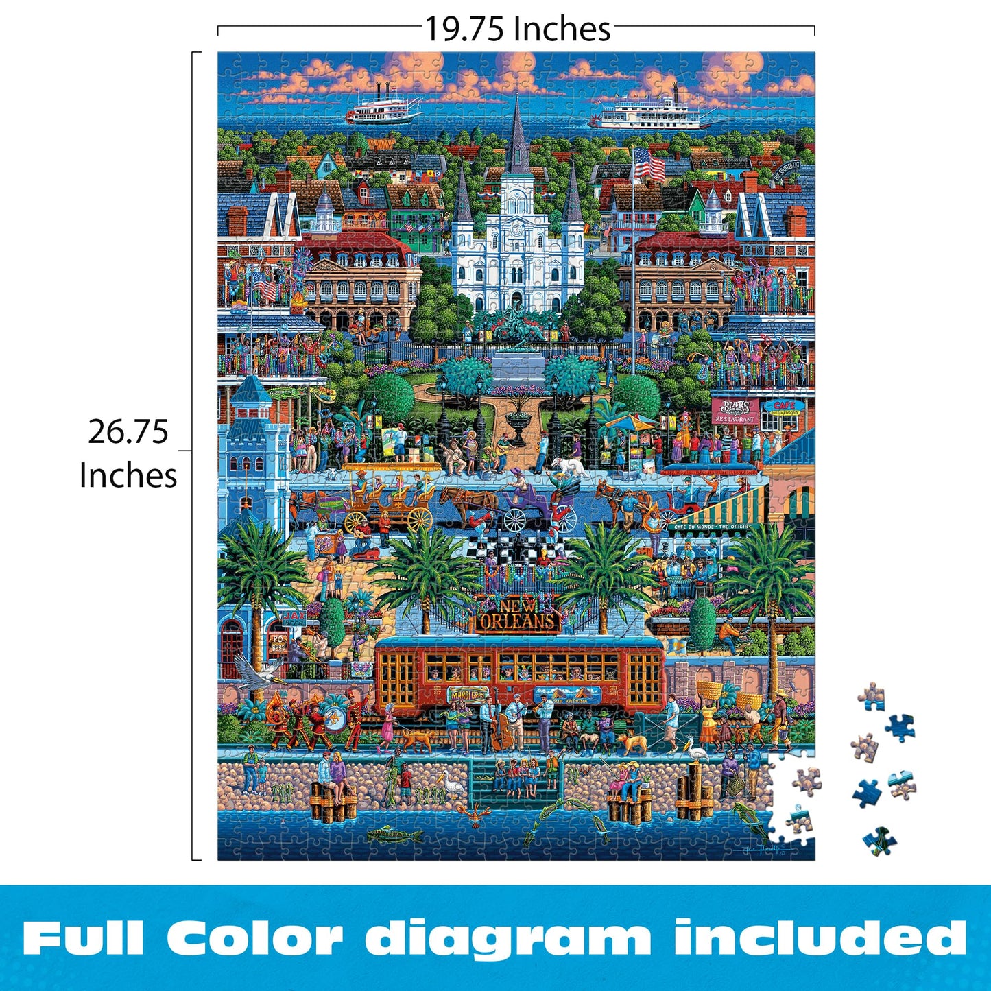 Buffalo Games - Eric Dowdle New Orleans - 1000 Piece Puzzle for Adults