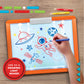 Discovery LED Tracing Tablet, 26-Piece Set with Washable Markers, Tracing & Template Sheets, Battery Powered Doodle Activity Lightboard, Kids Drawing