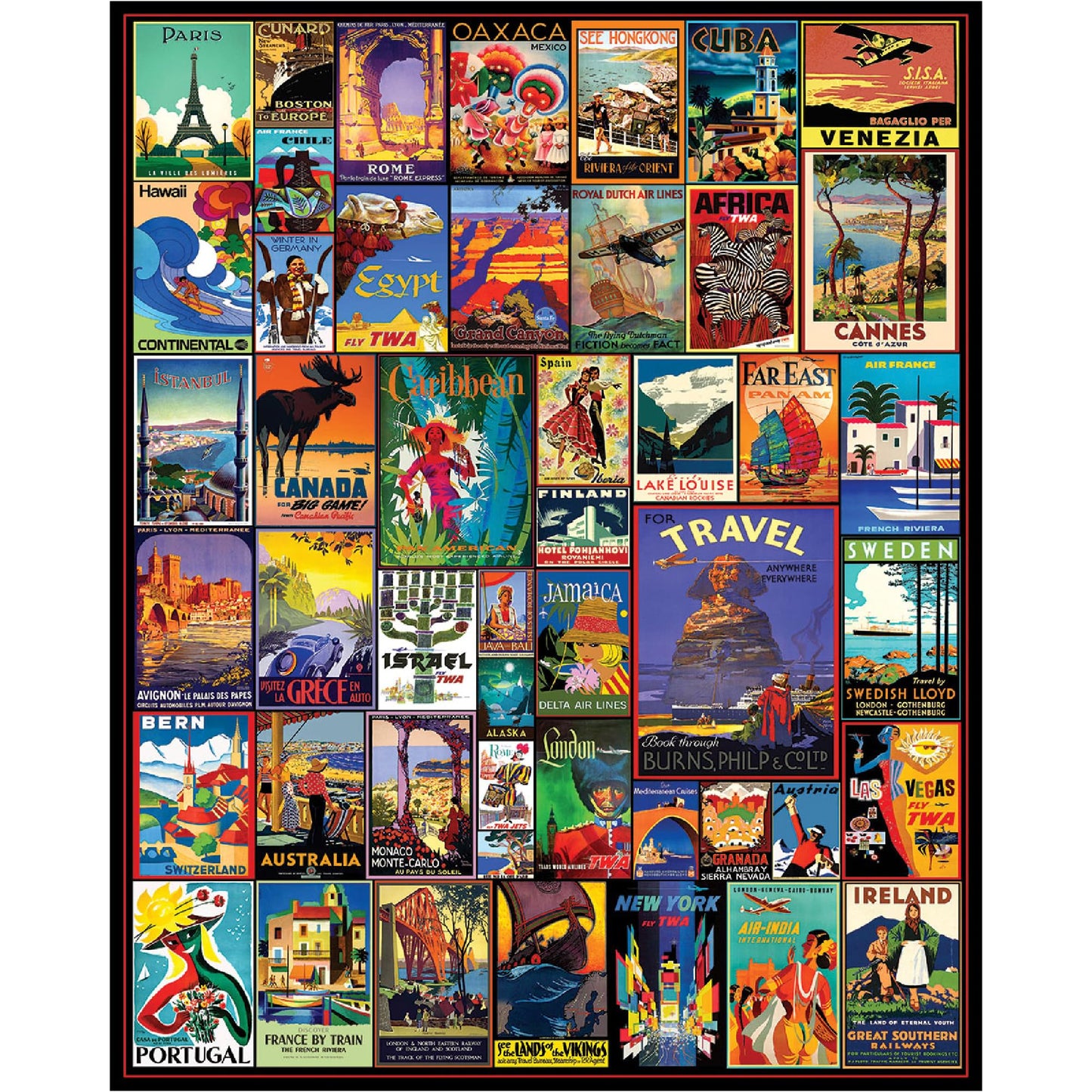 White Mountain 1000 Piece Jigsaw Puzzle, Travel the World