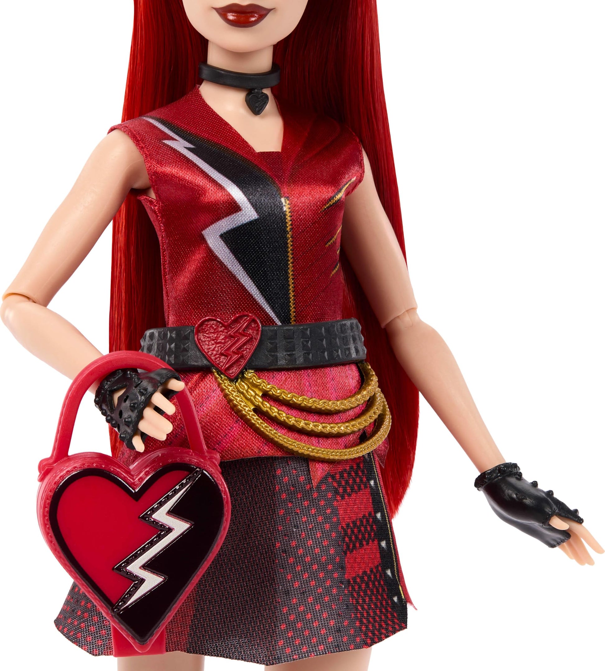Mattel Disney Descendants: Wicked Wonderland Tea Party Reveal with 7 Surprises, a Red Fashion Doll in Movie Inspired Clothes & Accessories