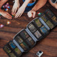 KISLANE Board Game Carrying Case with 18 Pockets for Board Games, Pieces, Tokens, Cards and More, Expandable Board Game Storage Solution for Travel