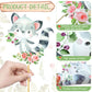 Woodland Party Centerpieces Decoration 24pcs Floral Woodland Animal Table Toppers for Woodland Baby Shower Centerpieces Decoration Forest Animal