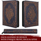 Trading Card Binder - 9 Pocket Album w Zipper - 360 Side Loading Folder for TCG - 3D PU Leather - For MTG, Disney Lorcana Trading Card Game, Magic The