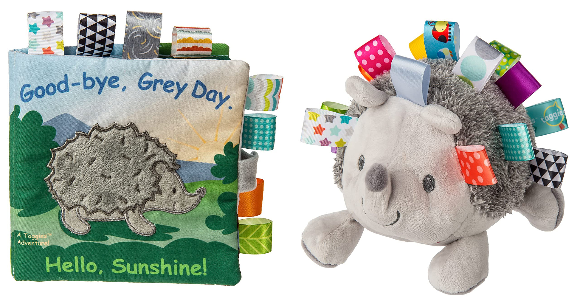 Mary Meyer Baby Soft Toy Bundle, 2-Piece, Taggies Heather Hedgehog