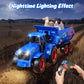 Funwee RC Tractor Toy Set with Light & Sound, Kids Farm Car Animal Trailer Wheels Remote Truck, Outdoor Vehicle Toys for 3-7+ Years Old Toddler Boy