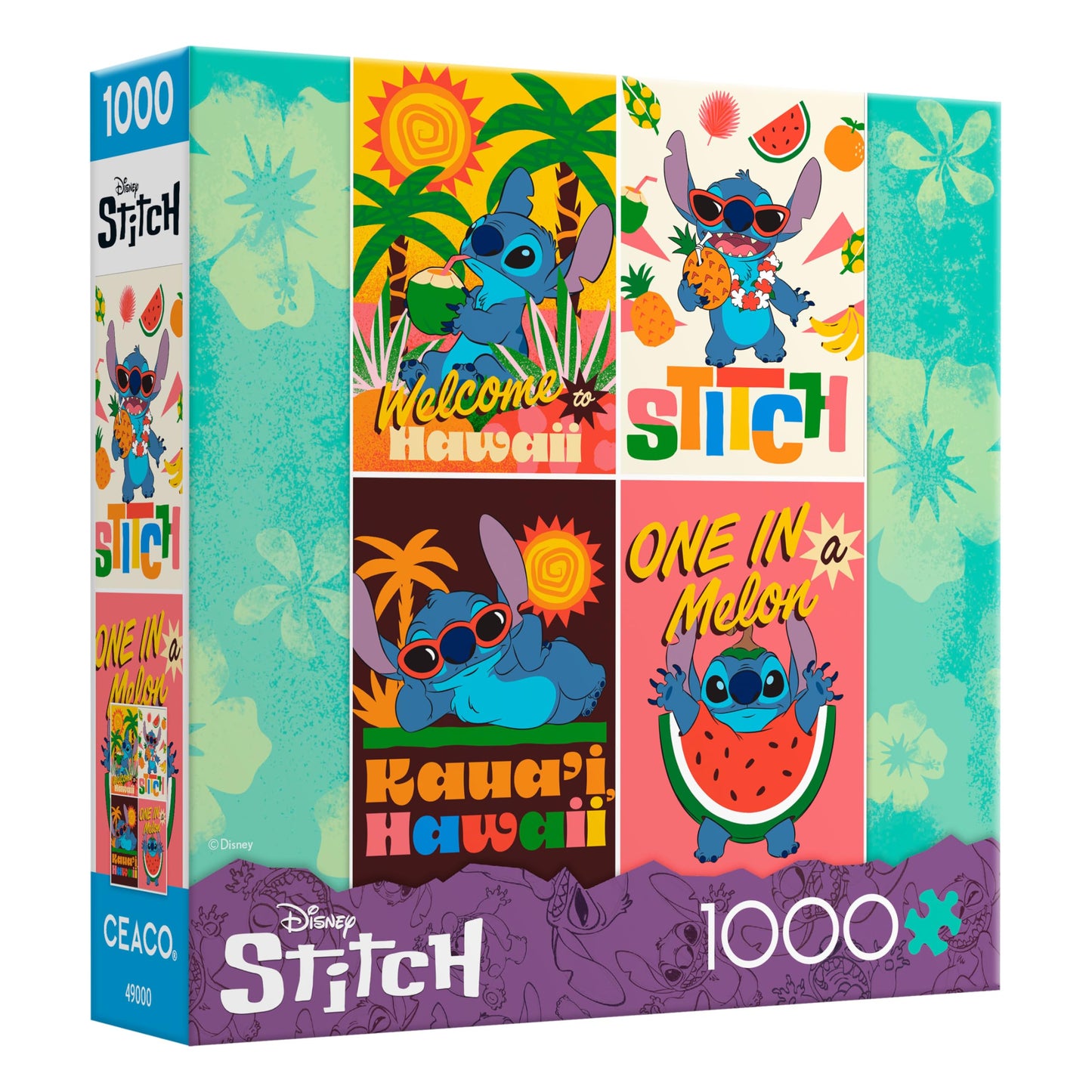 Ceaco - Disney Stitch Collage - 1000 Piece Jigsaw Puzzle for Adults