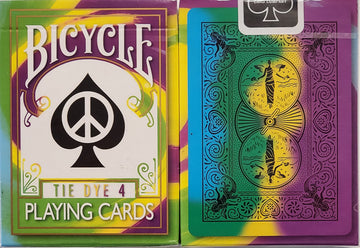Bicycle 4th Edition Tie Dye 4 Deck Playing Cards Tye Die Magic