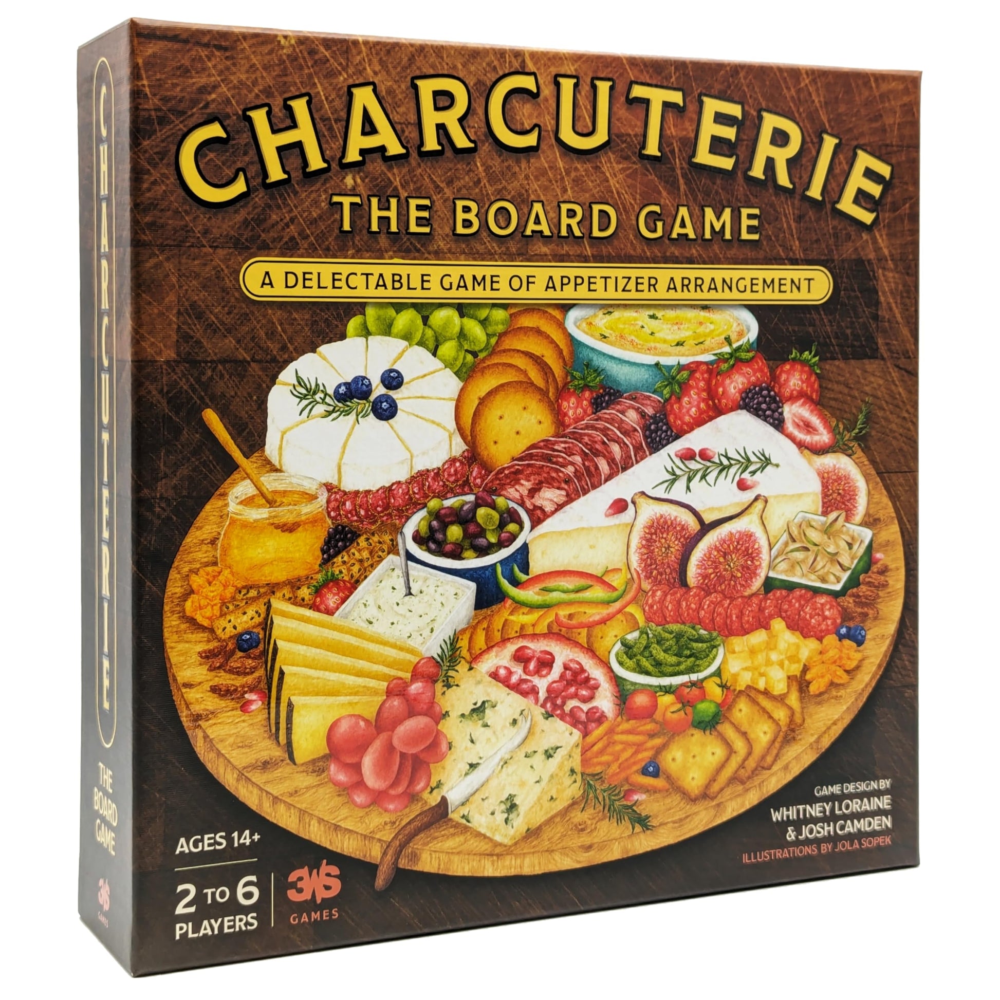 Charcuterie Board Game by 3WS - Deliciously Themed Strategy Game for 2-6 Players, Ages 14+ - Perfect Food Lover's Game & Board Game Gift Idea