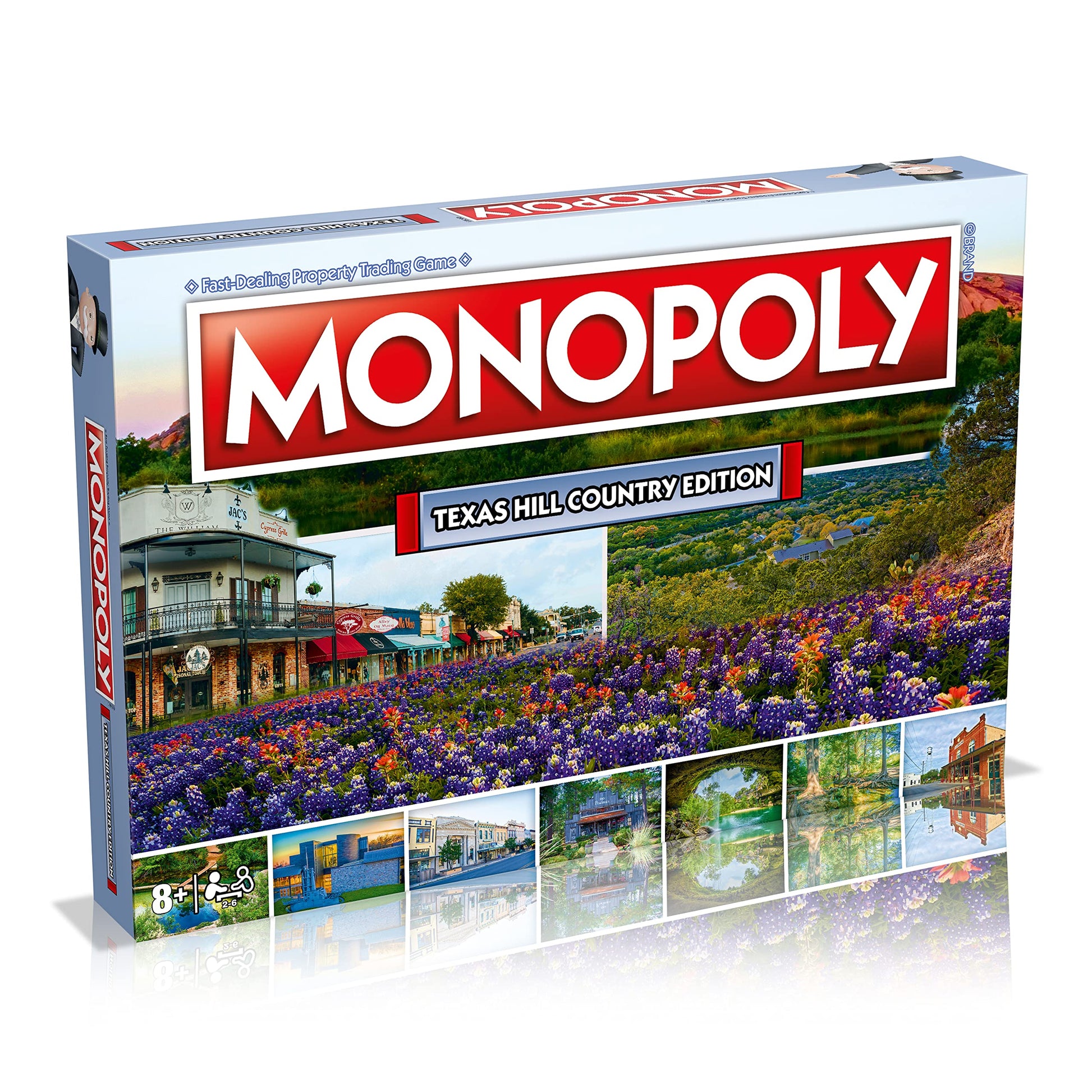 Monopoly Board Game Texas Hill Country Edition: 2-6 Players Family Board Games for Kids and Adults, Board Games for Kids 8 and up, for Kids