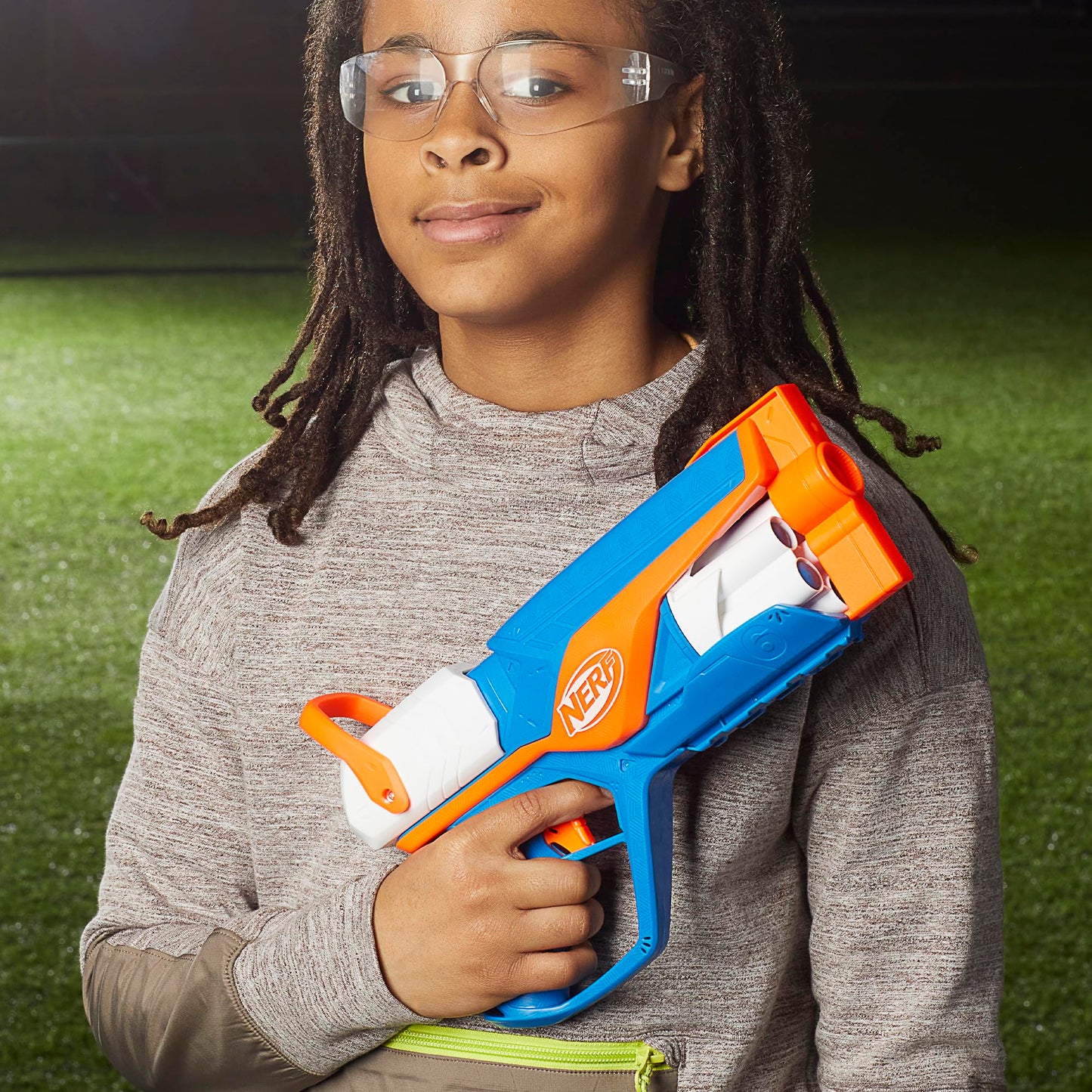 Nerf N Series Agility Blaster, 12 N1 Darts Compatible Only N Series Blasters, 6 Dart Drum, Kids Outdoor Games