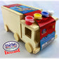 M?tty's Toy Stop Design & Paint Your Own Wooden Train & Truck Banks (Each Includes 4 Paints & 1 Brush) Gift Set Bundle - 2 Pack