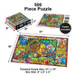 MasterPieces 500 Piece Stained Glass Jigsaw Puzzle for Adults, Family, Or Youth - Winnie The Pooh - 15"x21"