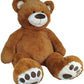 Anico 59" Tall (5 Foot) Giant Plush Bear, Stuffed Animal, Medium Brown Teddy Bear with Smiling Face. Premium Stuffed Toy Teddy Bear, Perfect