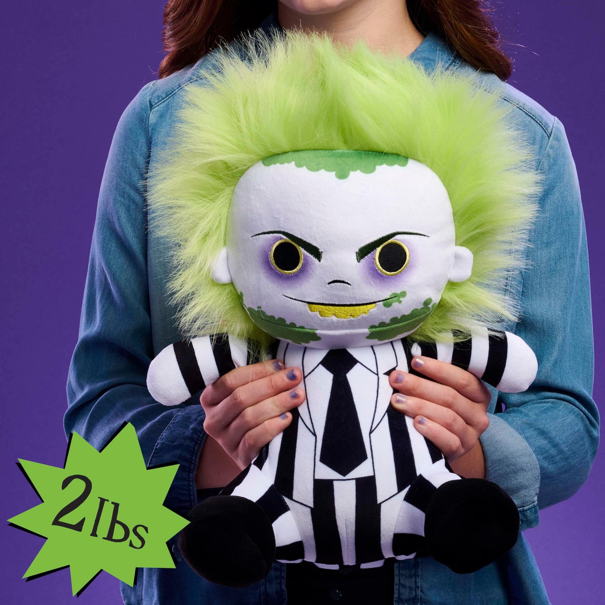 Just Play Beetlejuice Movie Comfort 2 Pound Weighted Plush, 12-inch Stuffed Doll, Kids Toys for Ages 3 Up