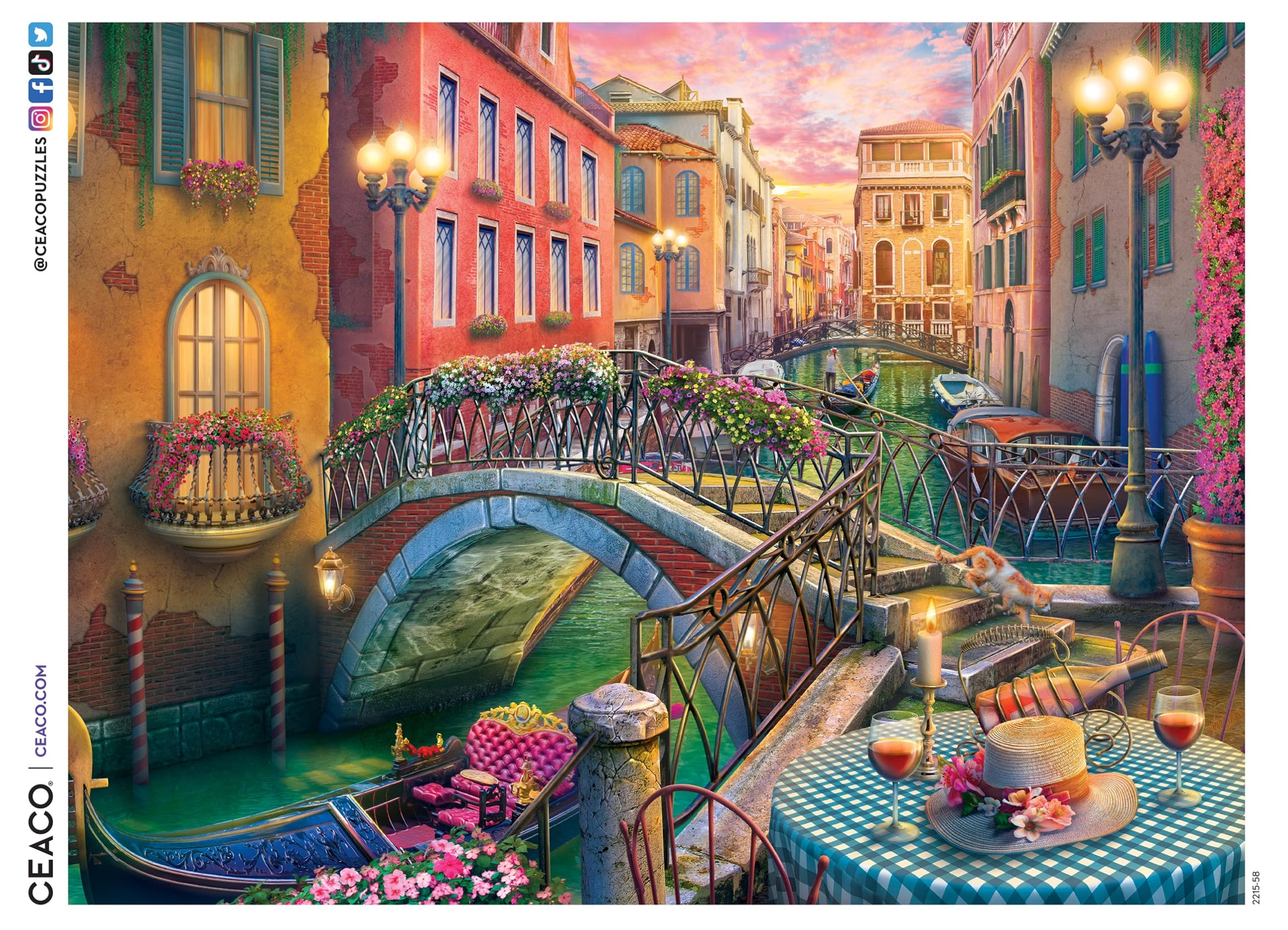 Ceaco - Venice Canal at Dusk - 300 Large Piece Jigsaw Puzzle for Adults