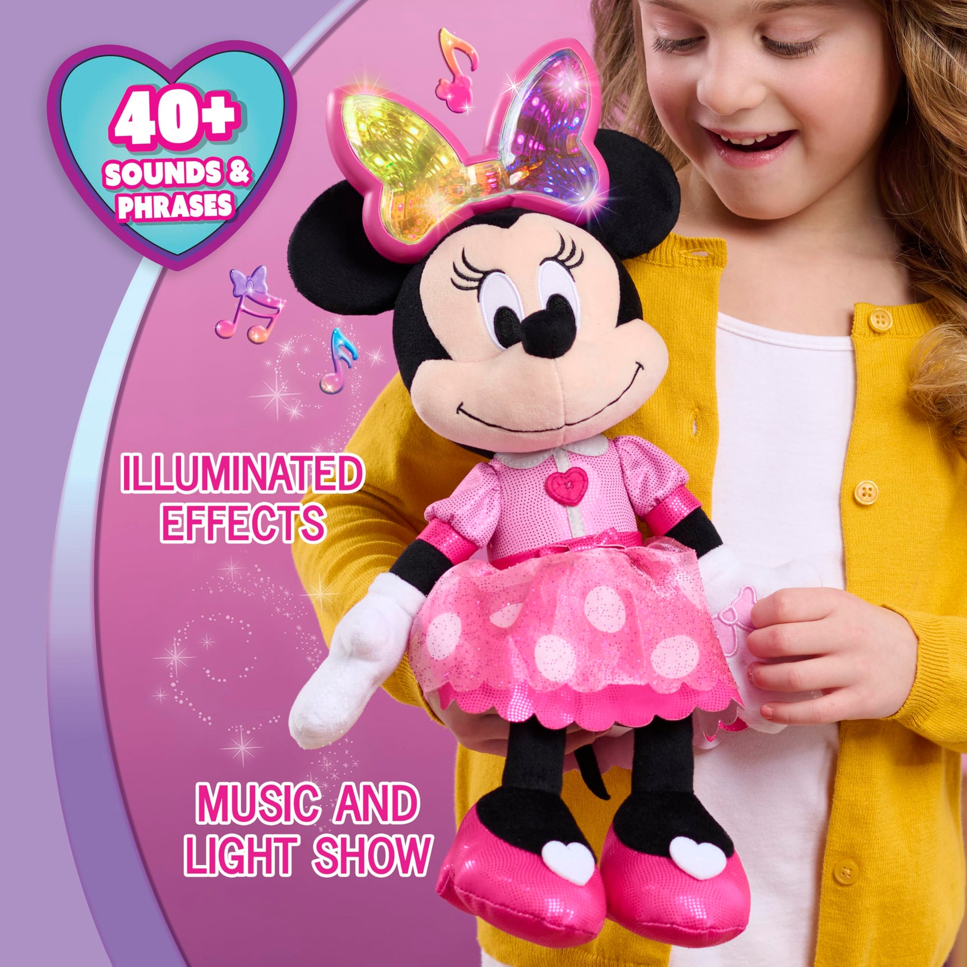 Disney Jr. Colorfinity Minnie Mouse Interactive Plush Toy