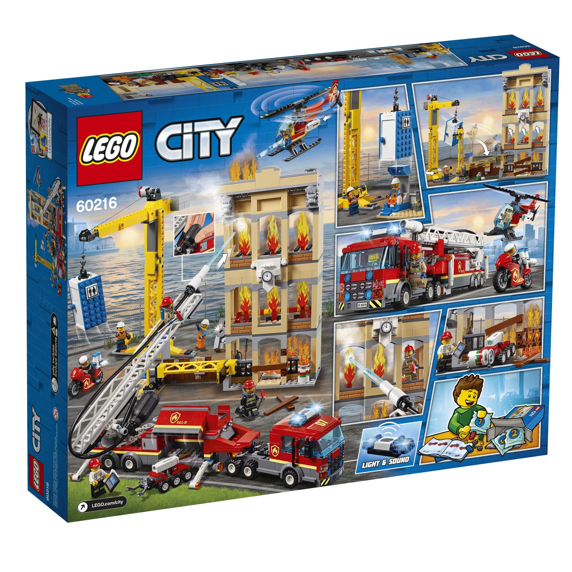LEGO City Downtown Fire Brigade 60216 Building Kit (943 Pieces)