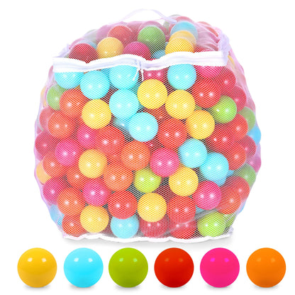 BalanceFrom Play Pit Balls Toy Set for Kids with Mesh Bag, 400-Count