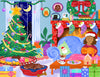 Springbok Stockings and Snuggles 500 Piece Jigsaw Puzzle for Adults and Family - Christmas and Holiday Puzzle - Unique Cut Pieces - Made in USA