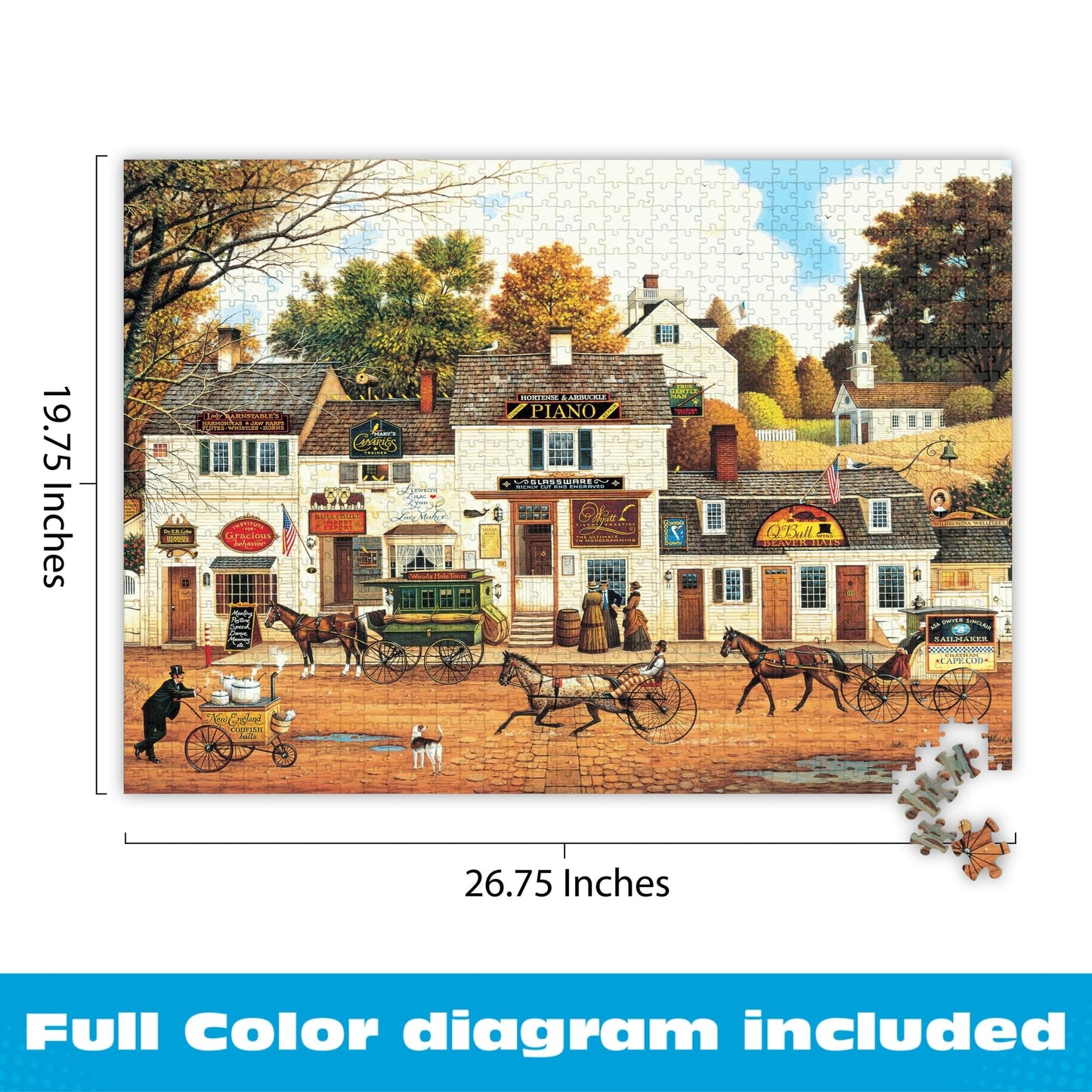 Buffalo Games - Charles Wysocki Olde Cape - 1000 Piece Puzzle for Adults