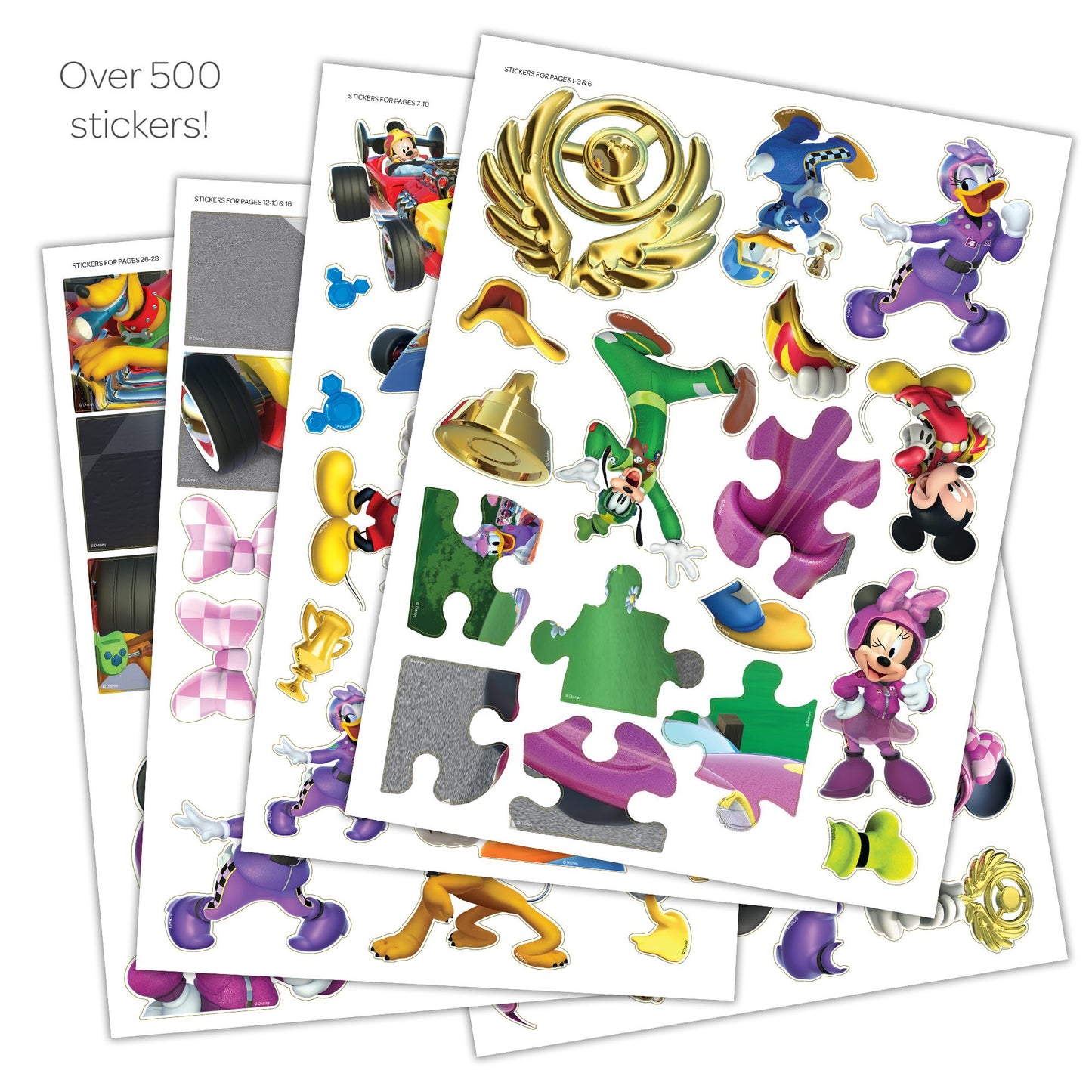 Mickey Mouse Disney Mickey and The Roadster Racers Giant Sticker Activity Book 41744, Bendon Bright