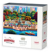 Boardwalk New York Central Park 1000 Piece Jigsaw Puzzle Fun Colorful Autumn Puzzles with Premium Box, Gift for Adults and Family 19"x26"