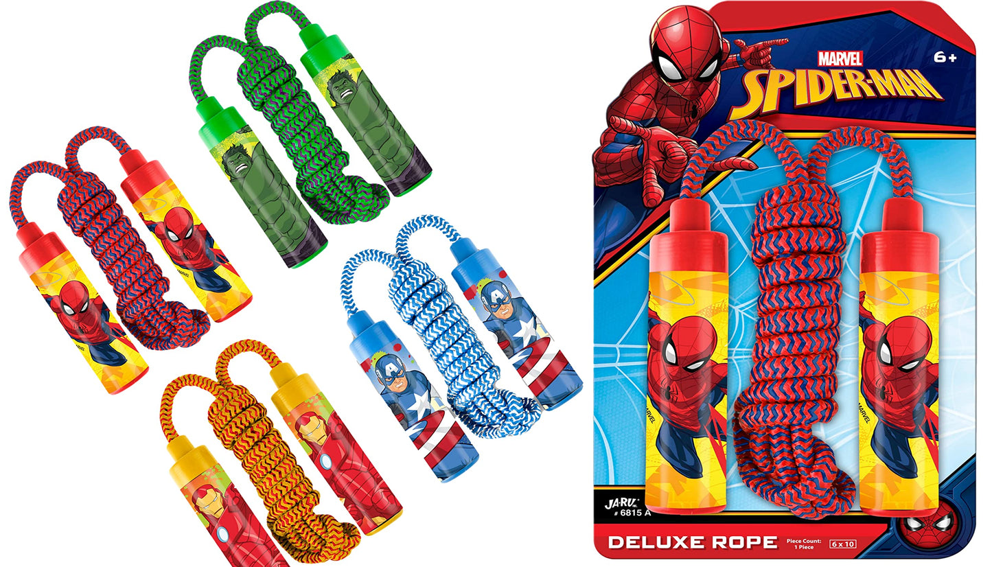 JA-RU Marvel Avengers Adjustable Jump Rope for Kids Assorted-6815