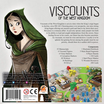 Renegade Game Studios Viscounts of the West Kingdom Strategy Board Game, 1-4 Players, Ages 12+, 60-90 min, Medieval Trilogy