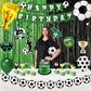 Soccer birthday Party Decorations, Soccer Birthday Party Supplies Kit, Include Sport Themed Birthday banner, Foil Fringe,Hanging Swirls, Soccer