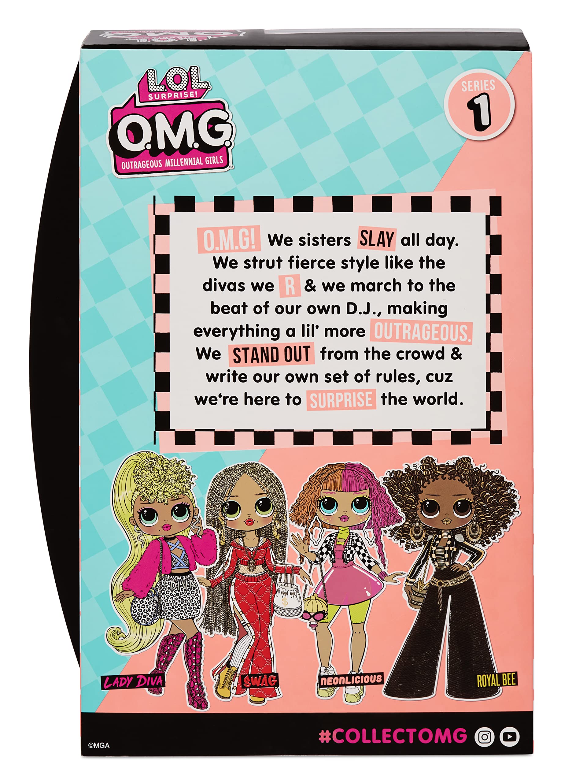 LOL Surprise OMG Neonlicious Fashion Doll- for Kids Ages 4+
