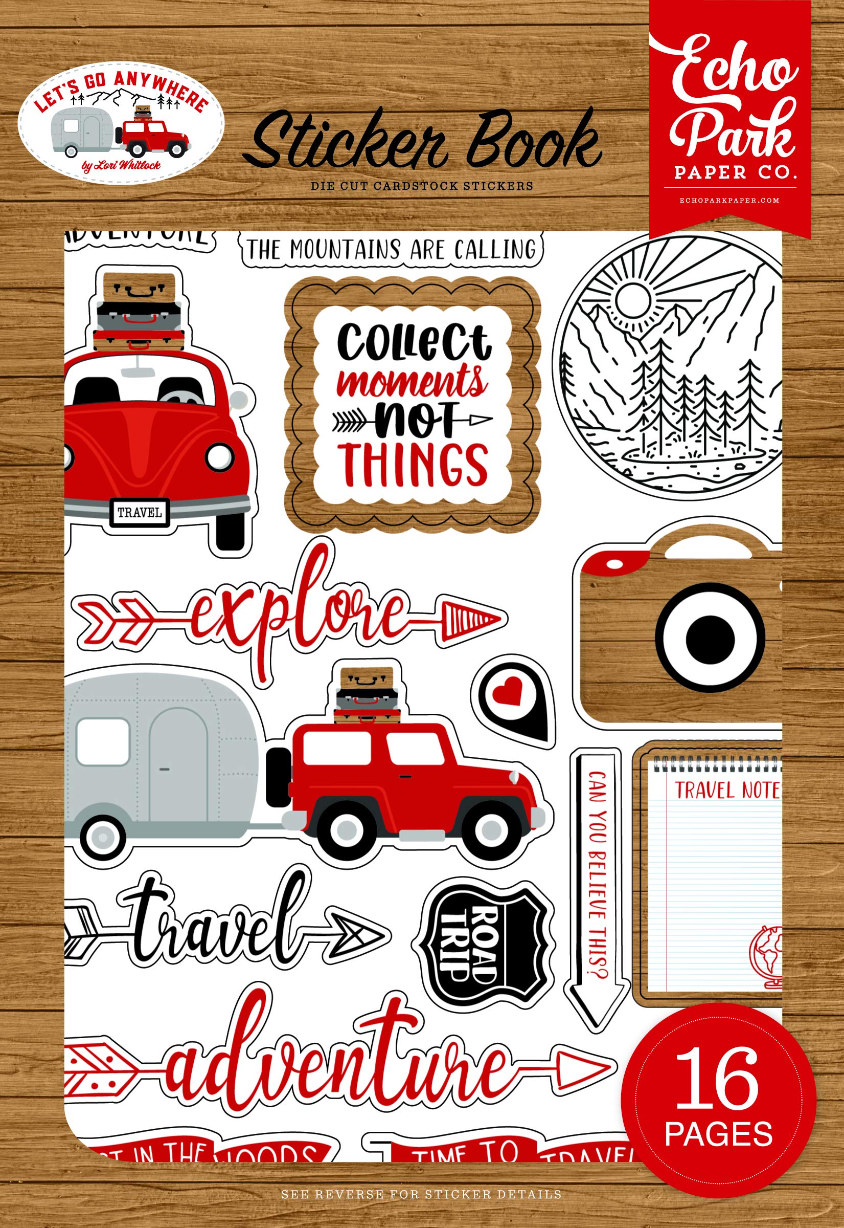 Echo Park Paper Company Let's Go Anywhere Book Sticker (LGA242029)