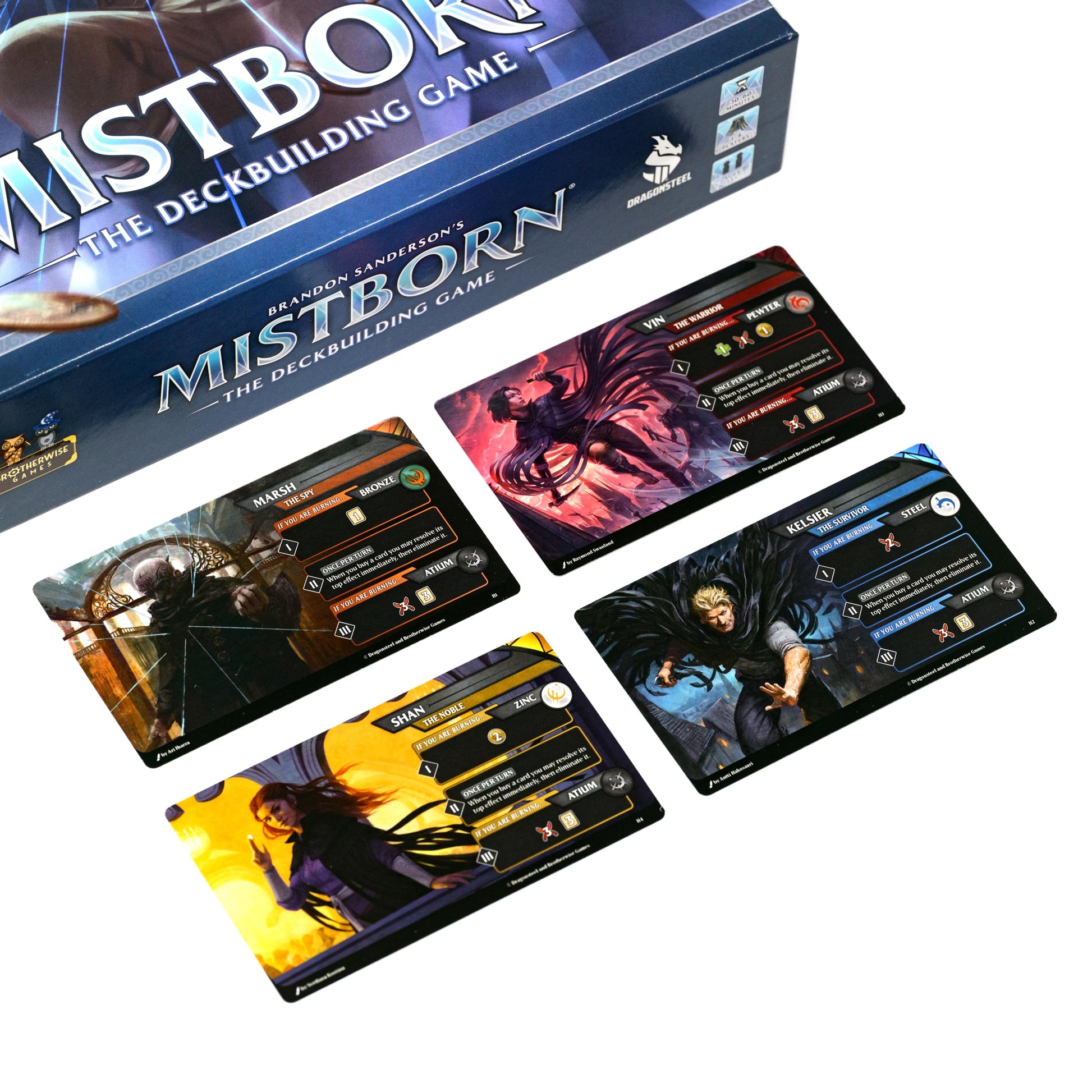 Mistborn Deckbuilding Game by Brotherwise Games | Fantasy Card Strategy with Allomantic Powers | Build Your Deck, Burn Metals, and Battle Through