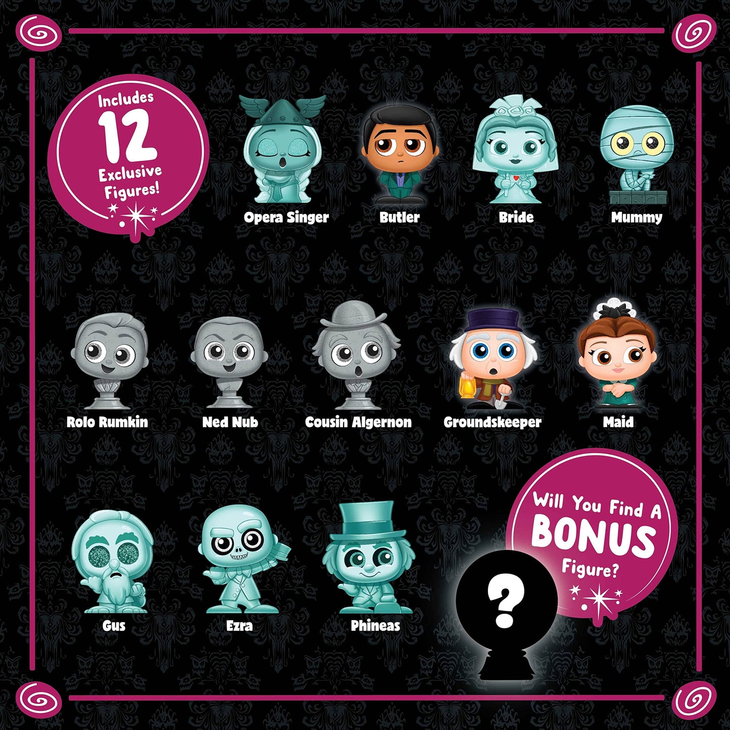 Disney Doorables The Haunted Mansion Collection Peek, Includes 12 Exclusive Mini Collectible Figures, Styles May Vary, Kids Toys for Ages 5 Up, Amazon