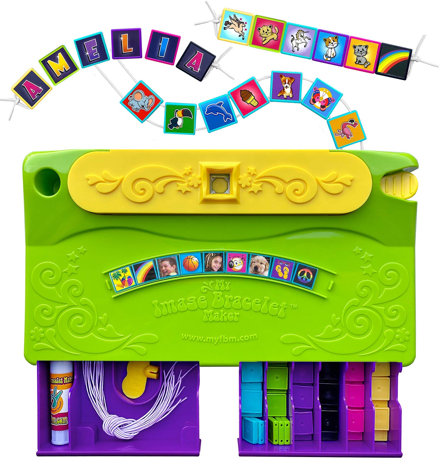 Choose Friendship, My Image Bracelet Maker Kit, Jewelry Maker Kit for Kids, 100 items